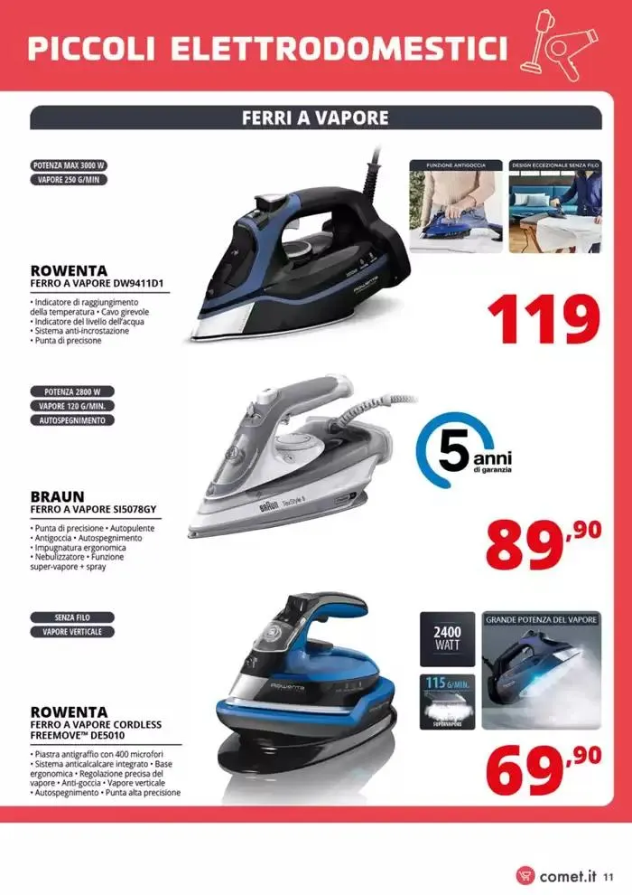 Speciale Piccoli Elettrodomestici da Comet! da 20 marzo a 2 aprile di 2025 - Pagina del volantino 11