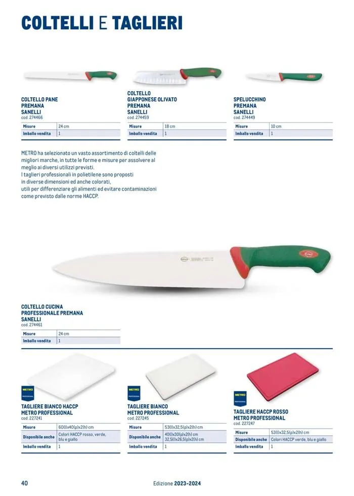 Catalogo gastronomia da 26 ottobre a 26 ottobre di 2024 - Pagina del volantino 40