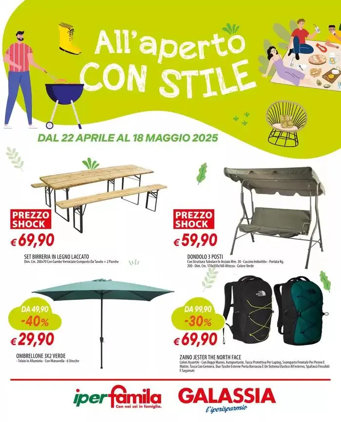 ALL'APERTO CON STILE da 22 aprile a 18 maggio di 2025 - Pagina del volantino 1