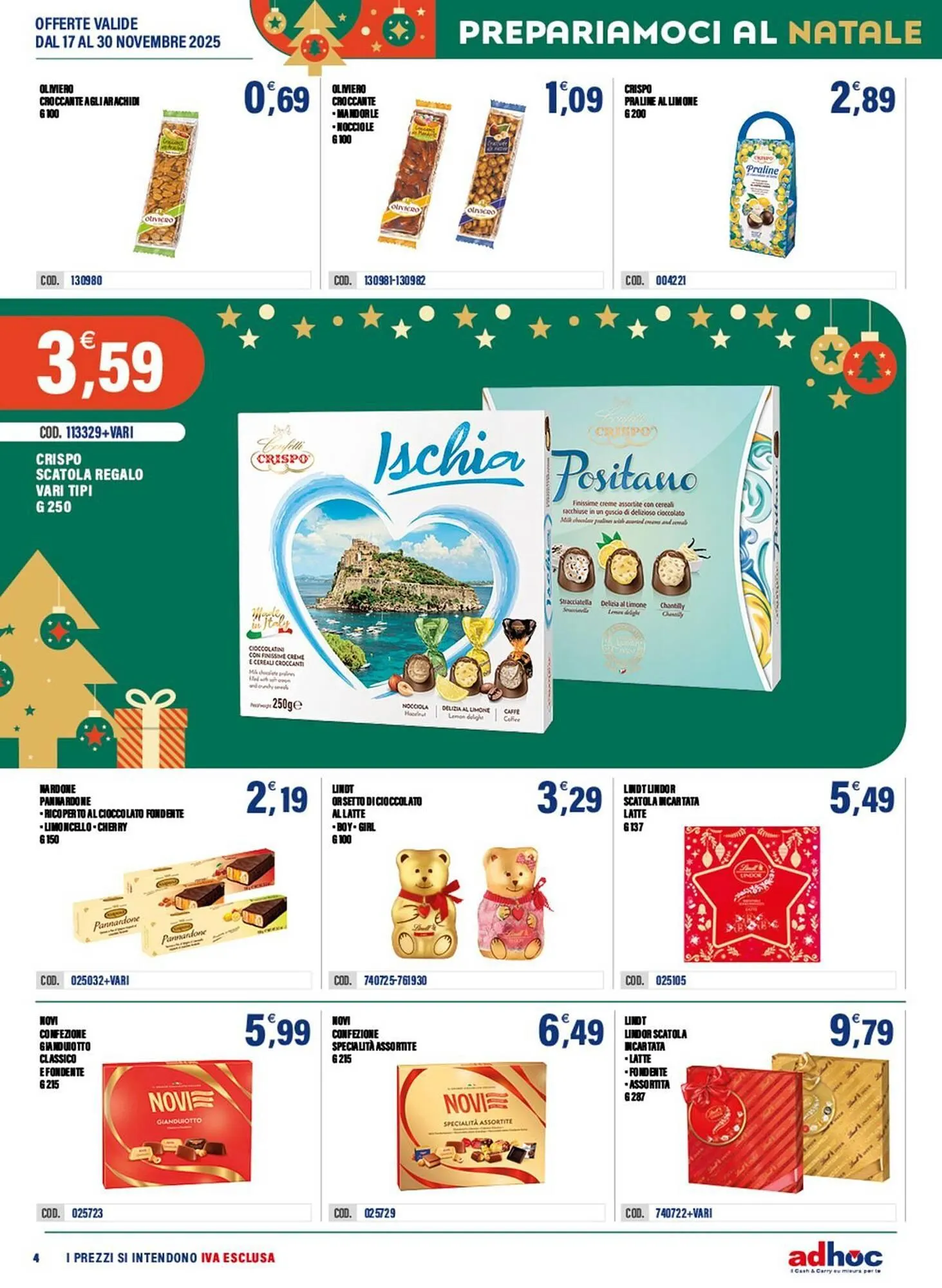 Volantino Adhoc da 17 novembre a 30 novembre di 2025 - Pagina del volantino 4