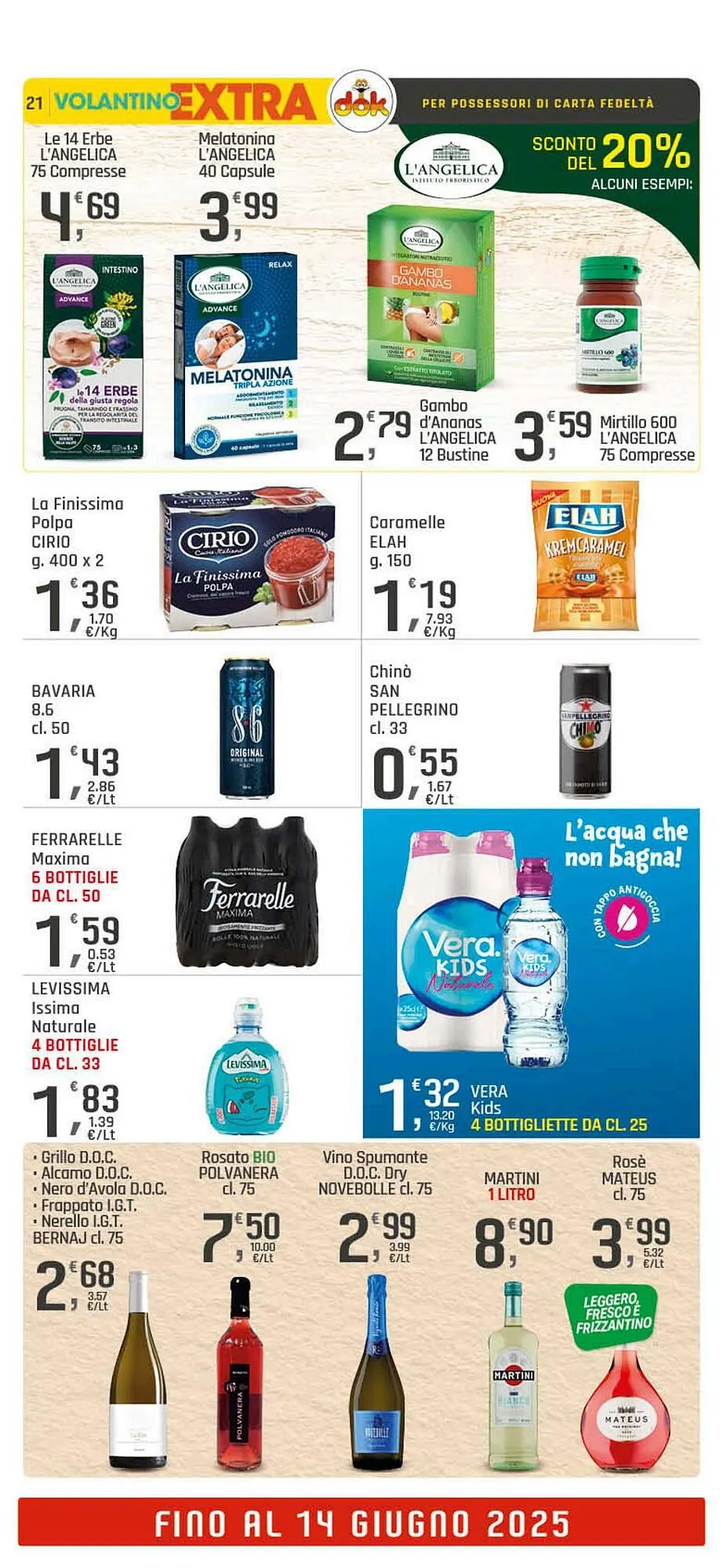 Volantino Supermercati Dok da 4 giugno a 14 giugno di 2025 - Pagina del volantino 21