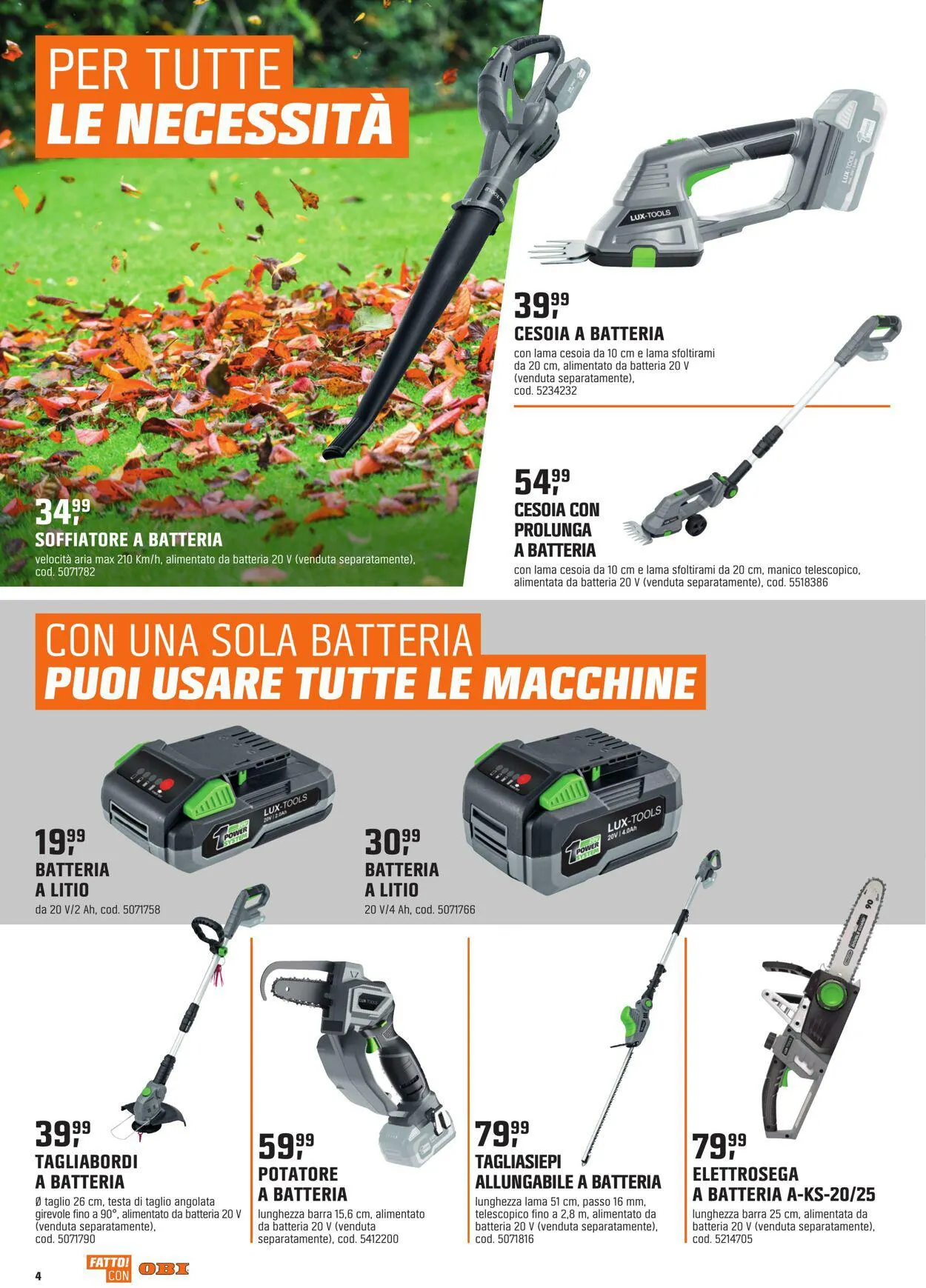 OBI Volantino attuale da 19 luglio a 17 agosto di 2023 - Pagina del volantino 4