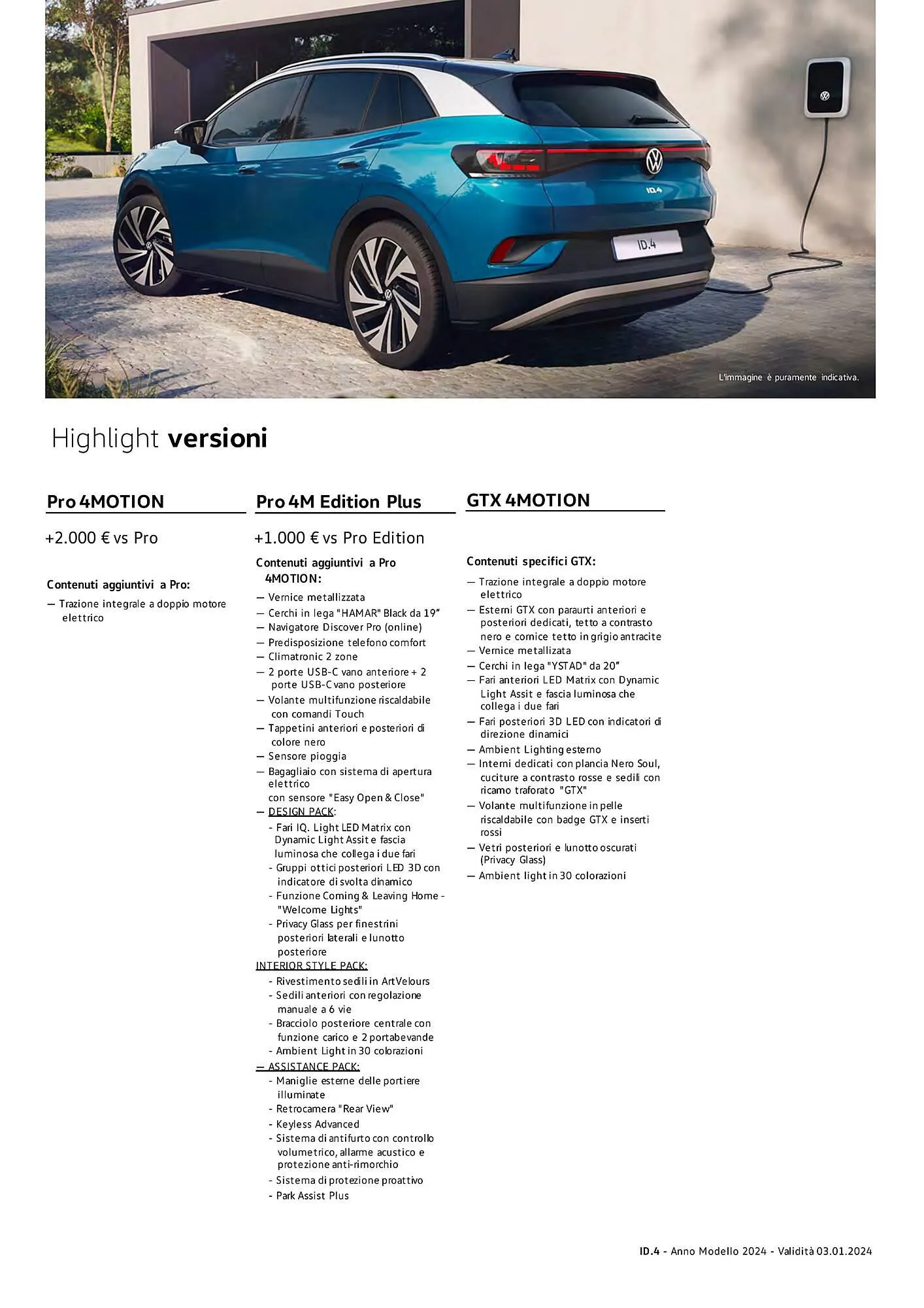 Volantino Volkswagen ID.4 GTX 4MOTION da 3 gennaio a 4 gennaio di 2025 - Pagina del volantino 4