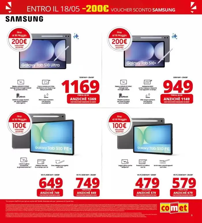 No IVA sul meglio della tecnologia! da 8 maggio a 21 maggio di 2025 - Pagina del volantino 9