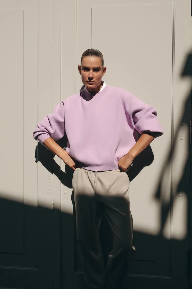 FELPA IN MAGLIA A COSTE