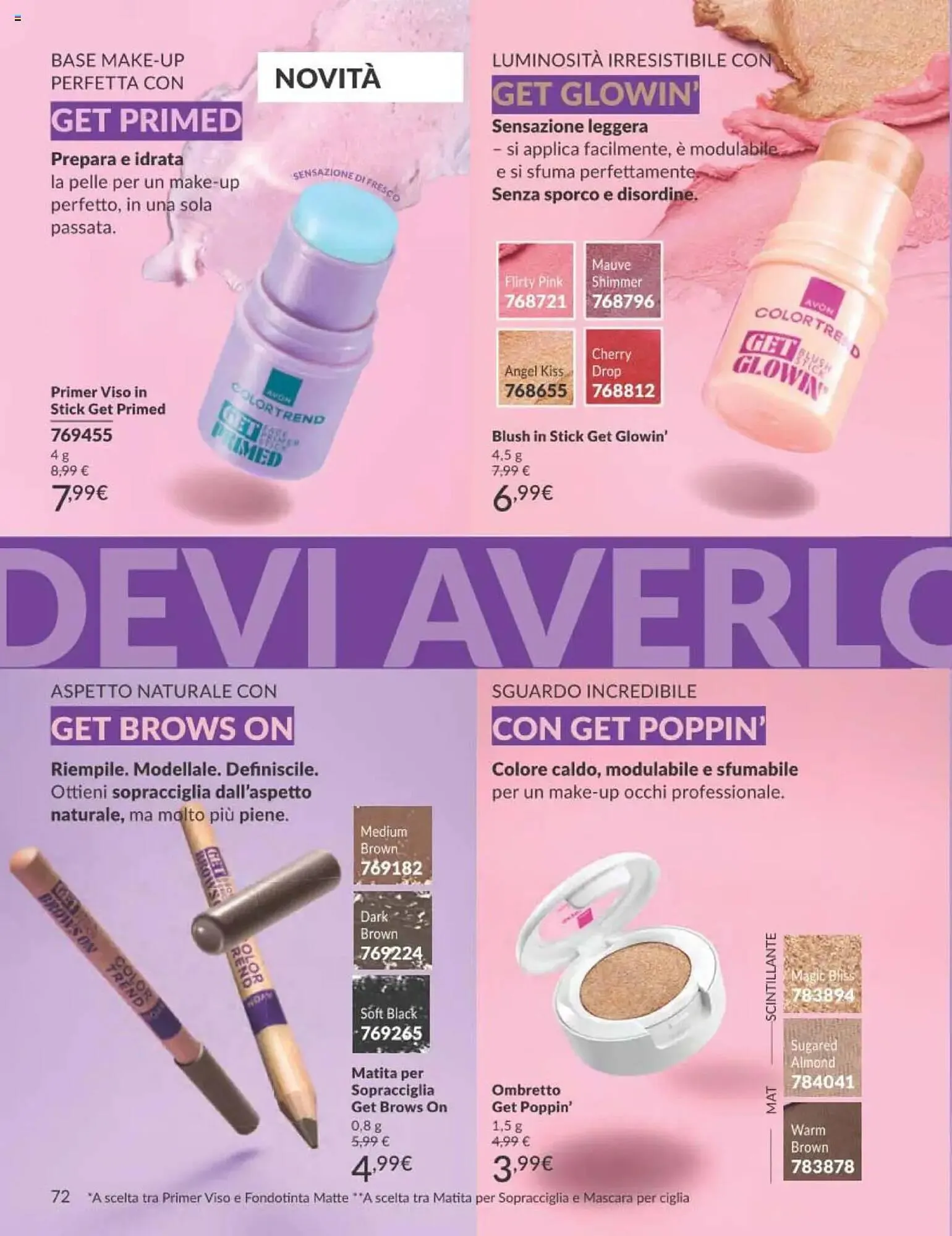 Catalogo Avon da 1 ottobre a 31 ottobre di 2025 - Pagina del volantino 72