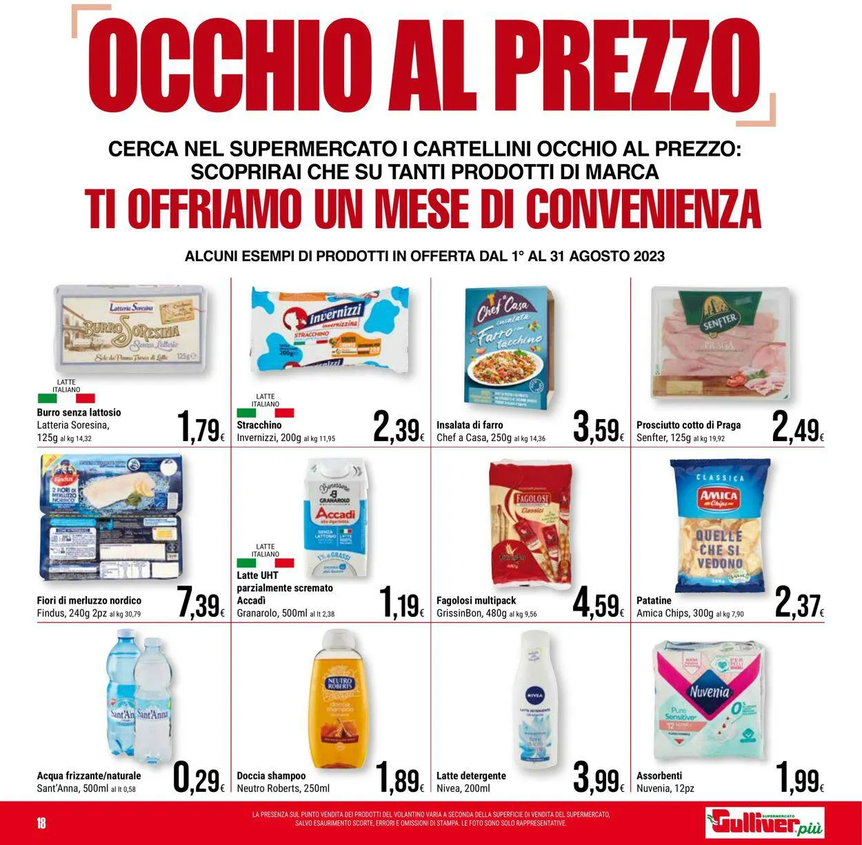 Gulliver Volantino attuale da 11 agosto a 21 agosto di 2023 - Pagina del volantino 18