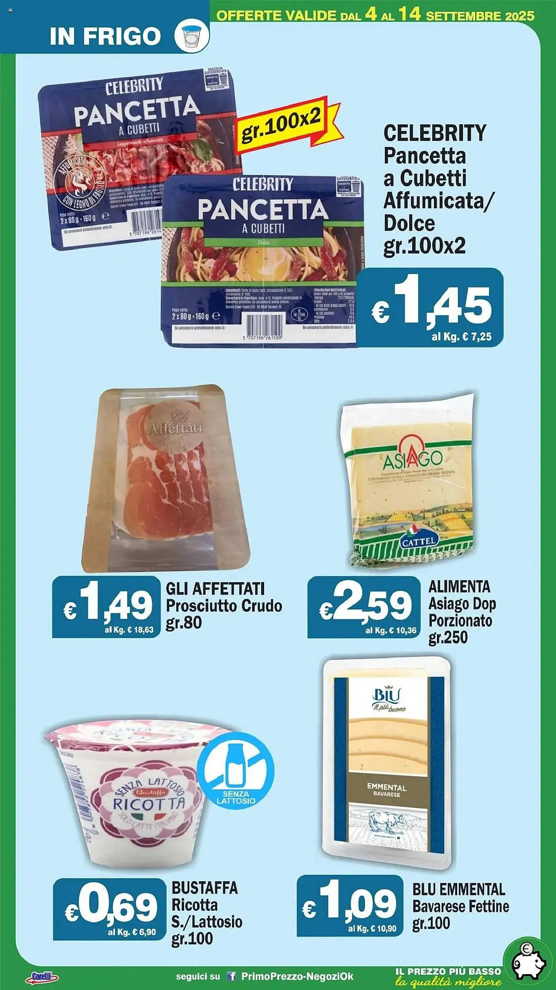 Volantino Primo Prezzo da 4 settembre a 14 settembre di 2025 - Pagina del volantino 39