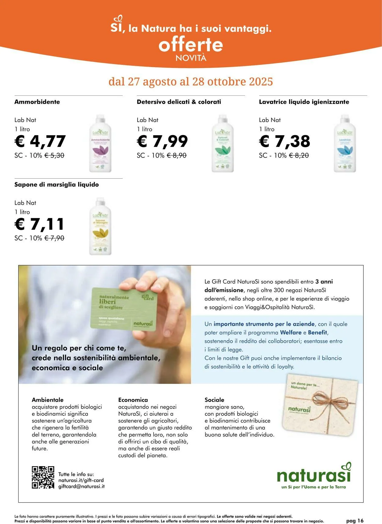 Natura Sì Volantino attuale da 6 novembre a 20 novembre di 2025 - Pagina del volantino 15