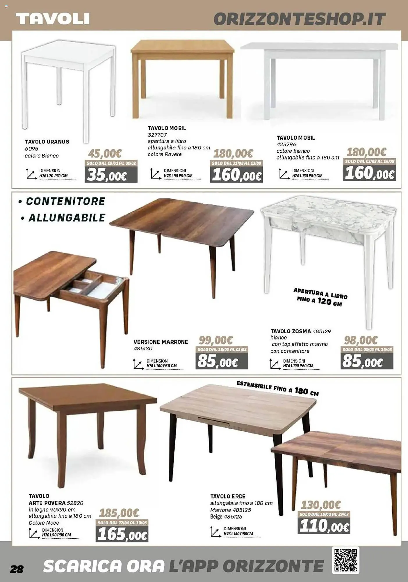 Volantino Orizzonte da 16 gennaio a 27 settembre di 2026 - Pagina del volantino 28