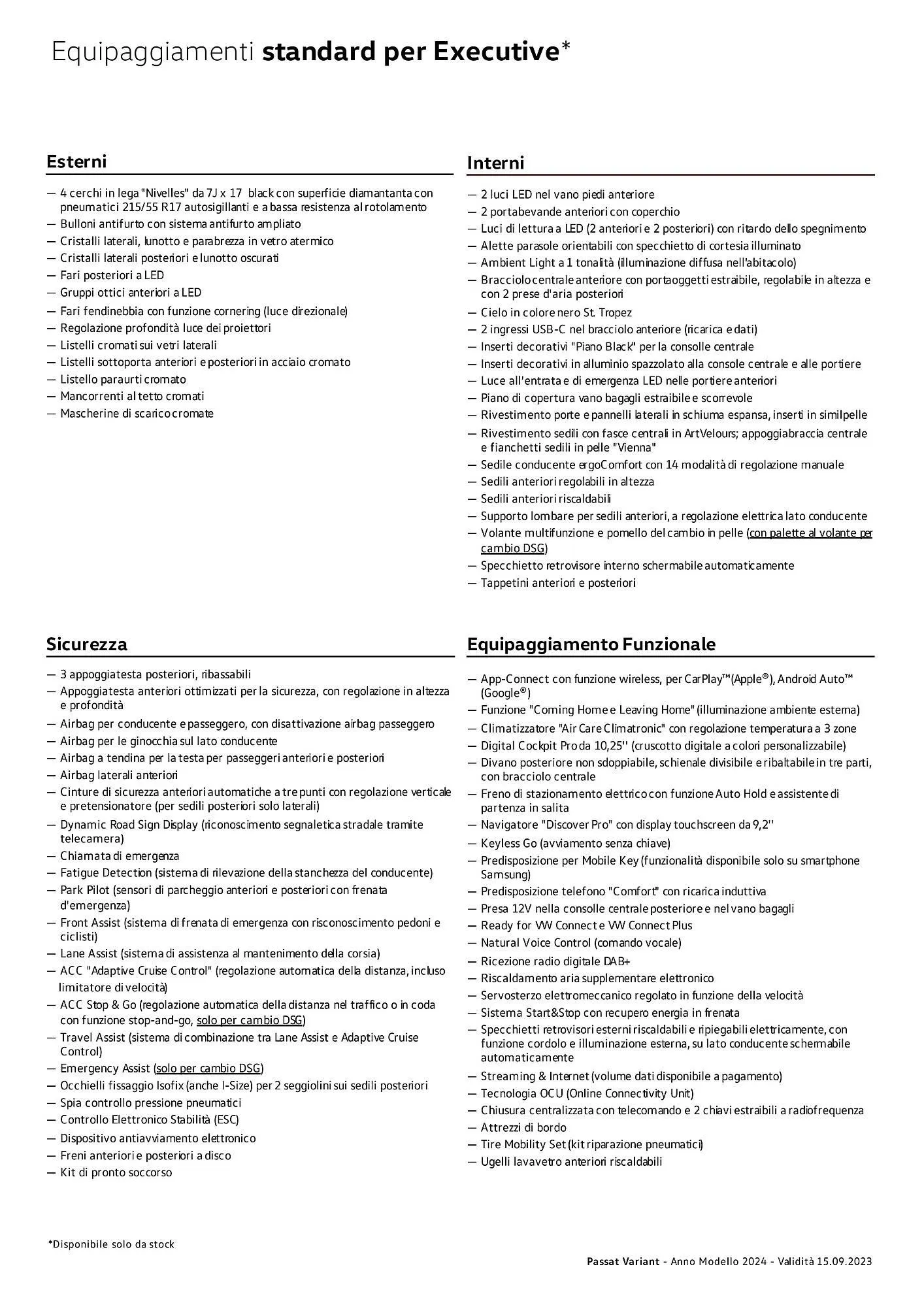 Volantino Volkswagen Passat Variant, Passat Variant GTE e Passat Alltrack da 3 gennaio a 4 gennaio di 2025 - Pagina del volantino 14