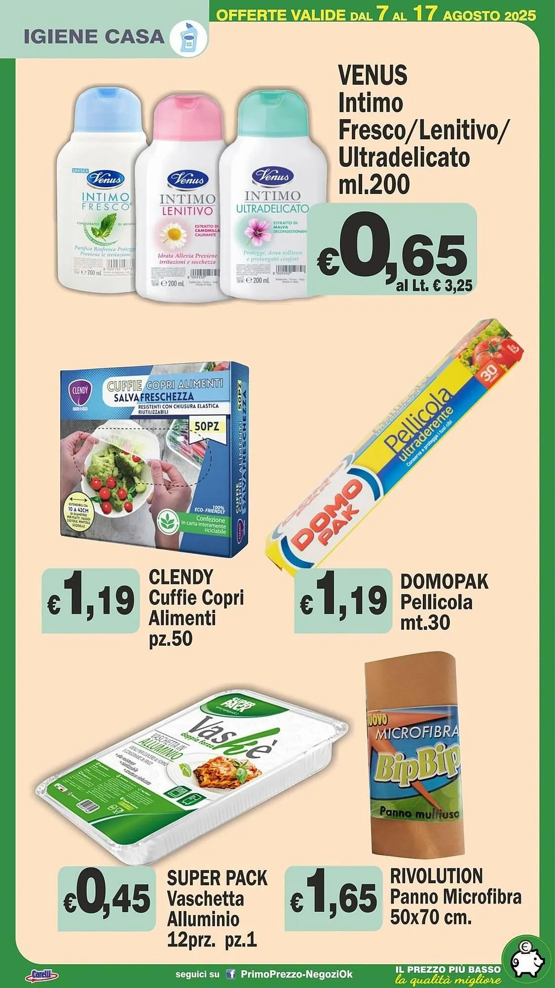 Volantino Primo Prezzo da 7 agosto a 17 agosto di 2025 - Pagina del volantino 22
