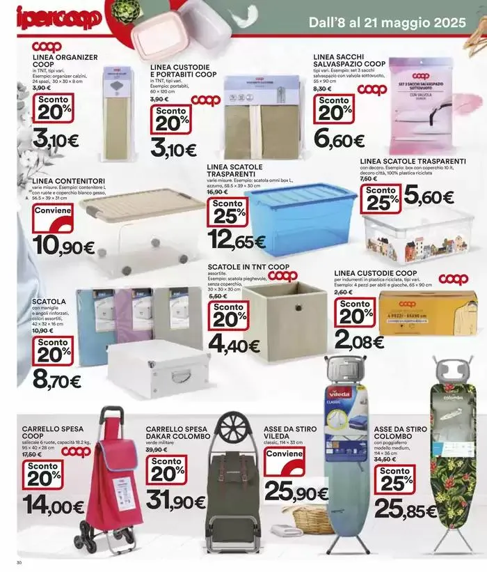 Grandi marche 30% 40% 50% da 8 maggio a 21 maggio di 2025 - Pagina del volantino 30