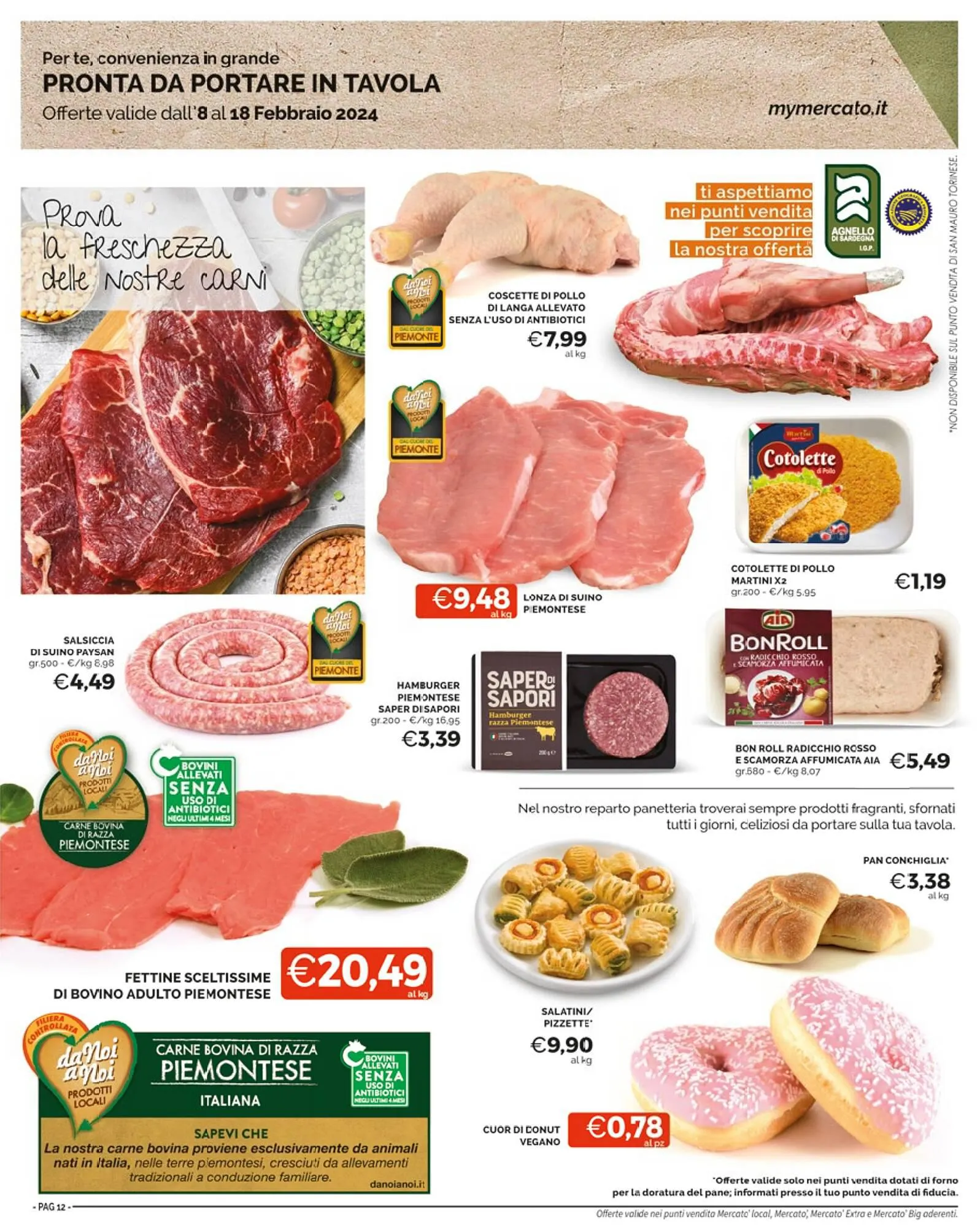 Volantino Mercatò Extra da 8 febbraio a 18 febbraio di 2024 - Pagina del volantino 12