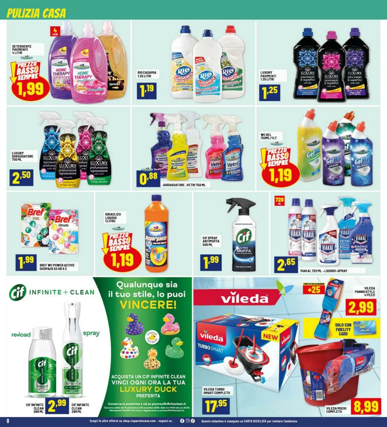 Risparmio Casa Volantino attuale da 23 ottobre a 8 novembre di 2025 - Pagina del volantino 8