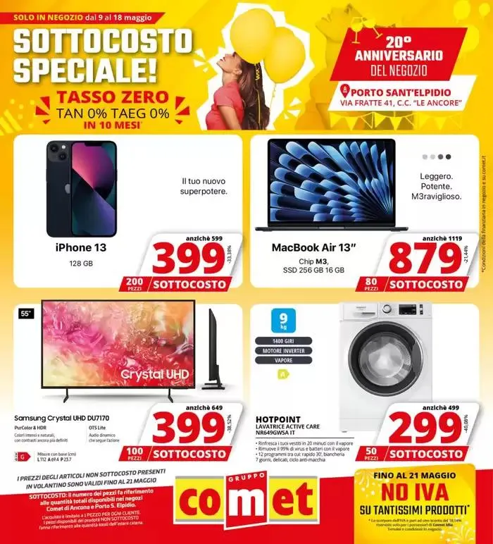 Sottocosto da Comet! da 8 maggio a 21 maggio di 2025 - Pagina del volantino 1
