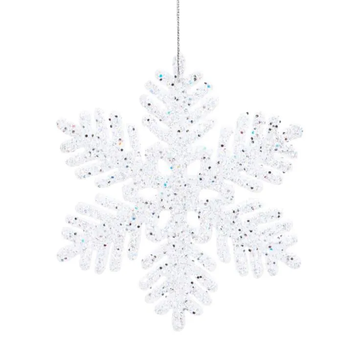 Fiocco bianco con paillette argentate - Lotto di 12