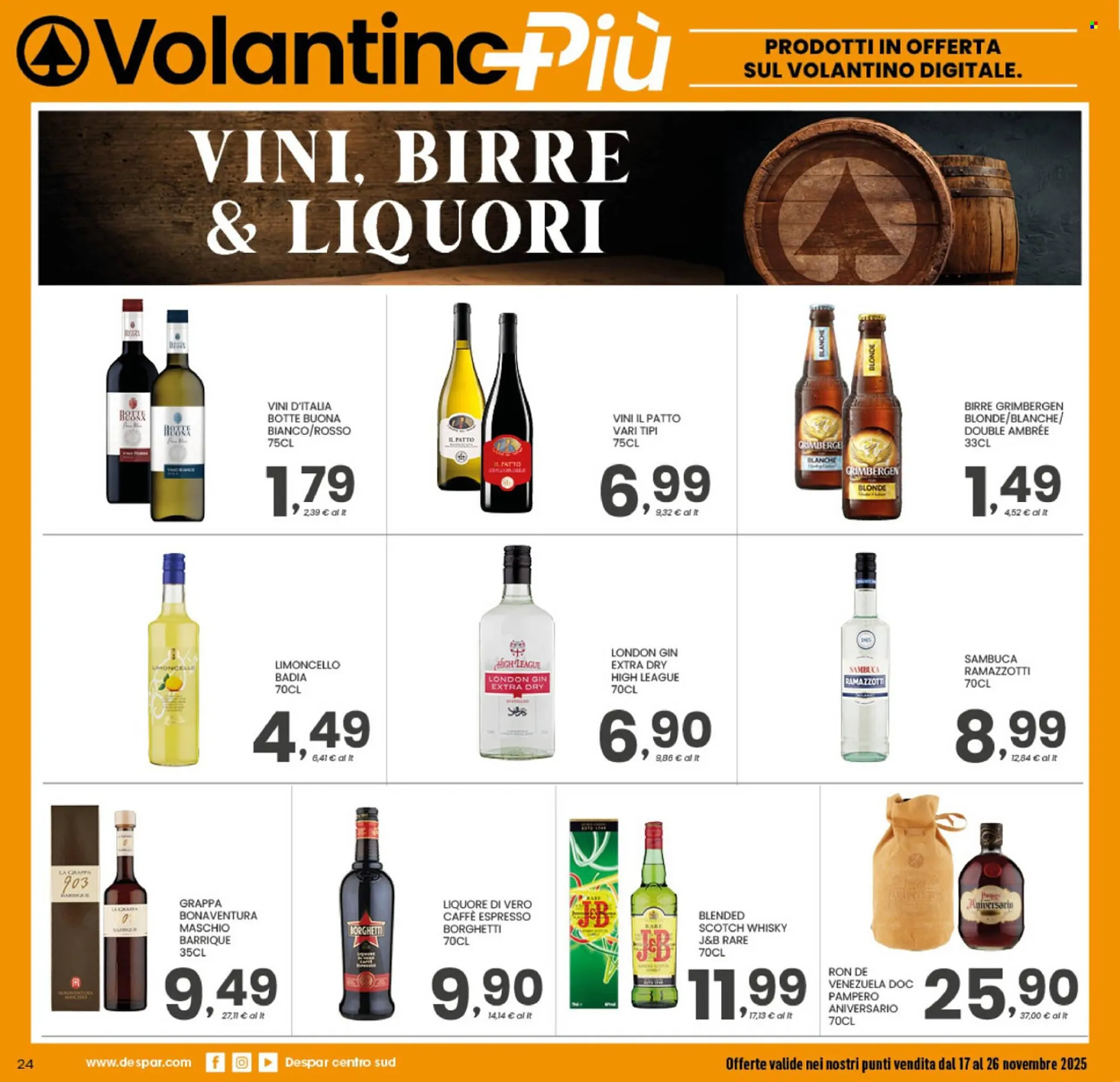 Volantino Despar da 17 novembre a 26 novembre di 2025 - Pagina del volantino 24