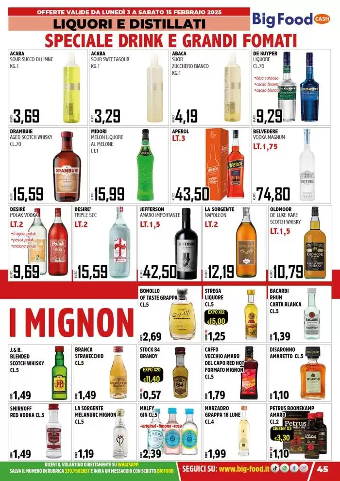 Carnevale innamorati della convenienza da 3 febbraio a 15 febbraio di 2025 - Pagina del volantino 45