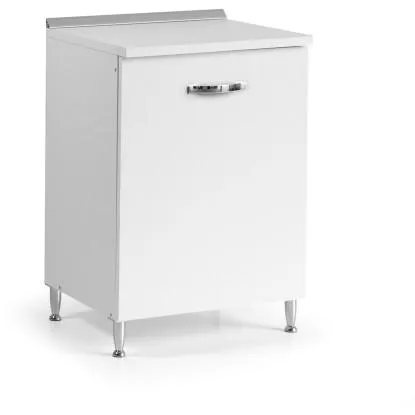 Base cucina 1 anta 60 cm bianco frassinato