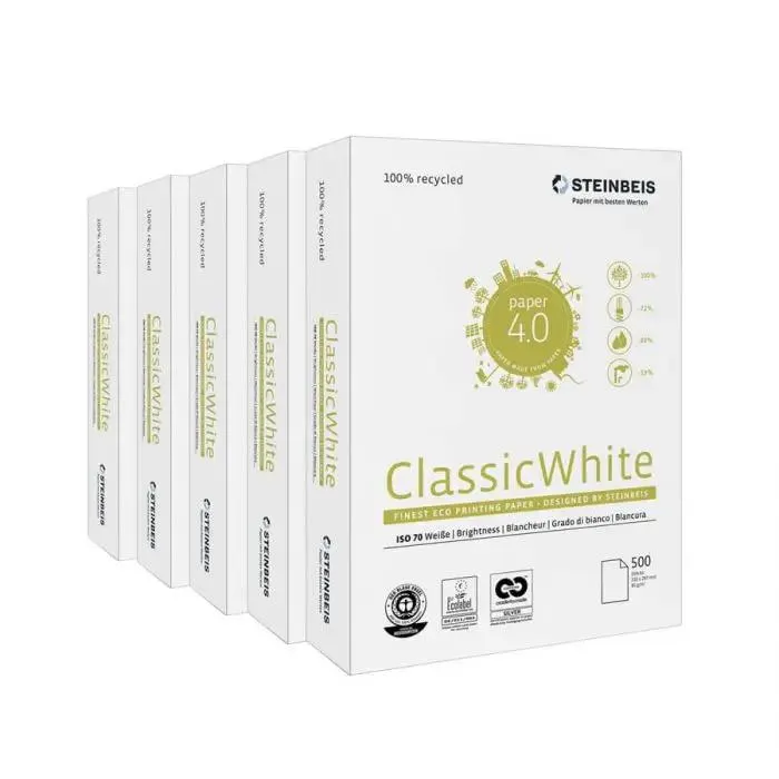 Carta fotocopie riciclata - 5 risme a4