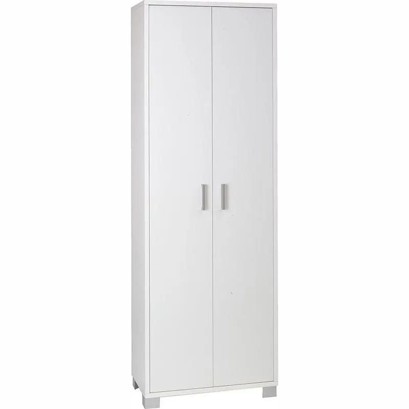 Armadio Modena Alto 2 Ante Bianco 179x65x35 Cm