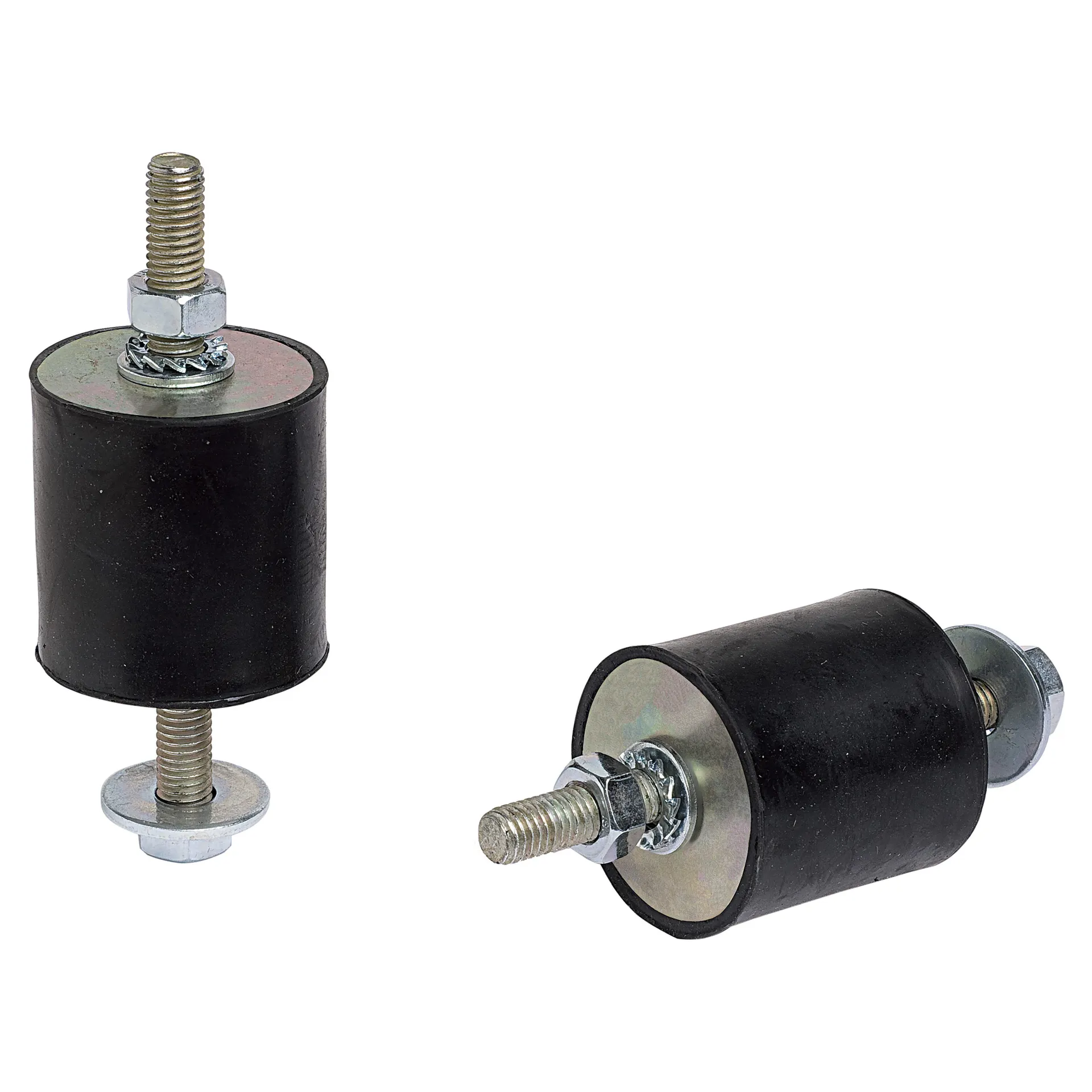 4 antivibranti 40x40 mm per staffe con dadi e rondelle