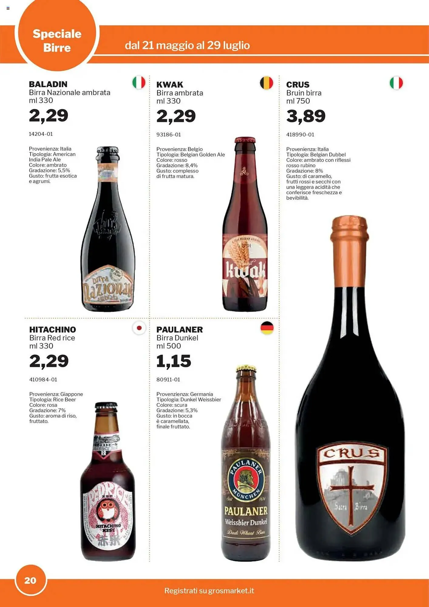 Volantino GrosMarket da 21 maggio a 29 luglio di 2025 - Pagina del volantino 20