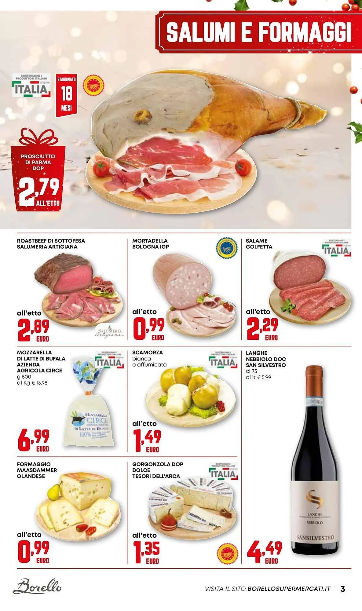 Volantino Borello Supermercati da 18 dicembre a 31 dicembre di 2025 - Pagina del volantino 3