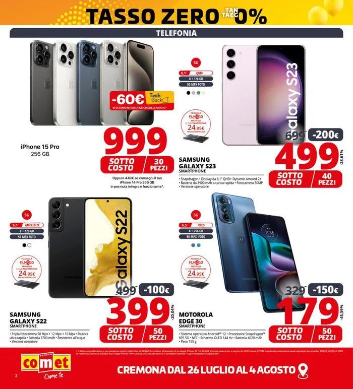 SOTTOCOSTO da Comet a Cremona! da 26 luglio a 4 agosto di 2024 - Pagina del volantino 2