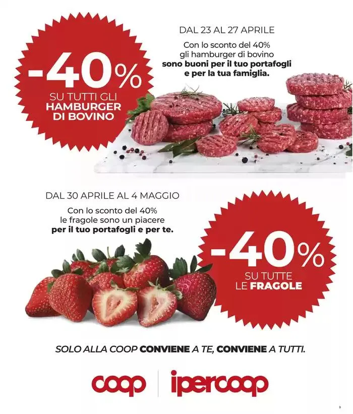 Tutto a 1€, 2€, 3€, 5€ da 22 aprile a 7 maggio di 2025 - Pagina del volantino 9