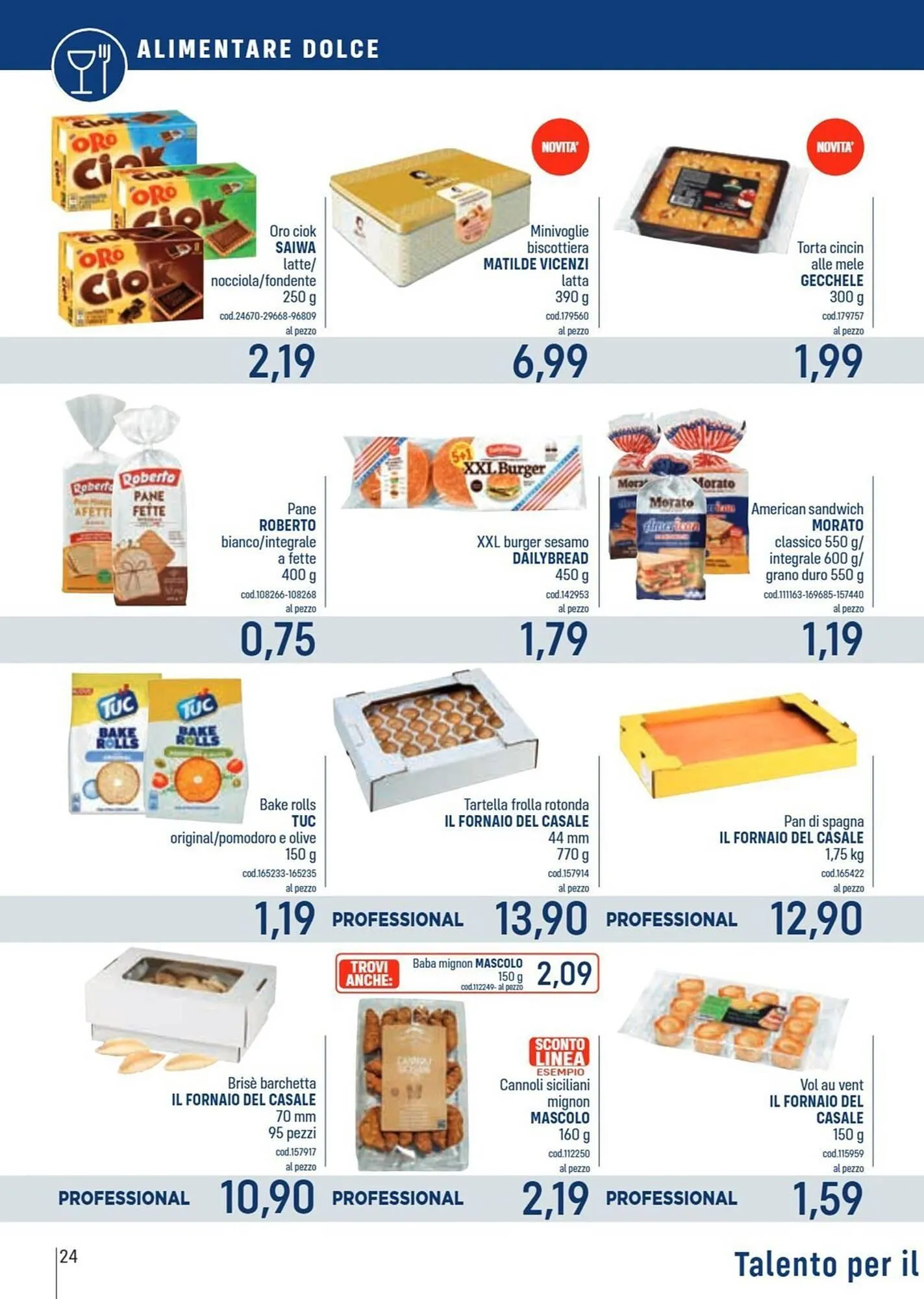 Volantino Talento Professional Store da 22 dicembre a 4 gennaio di 2026 - Pagina del volantino 24