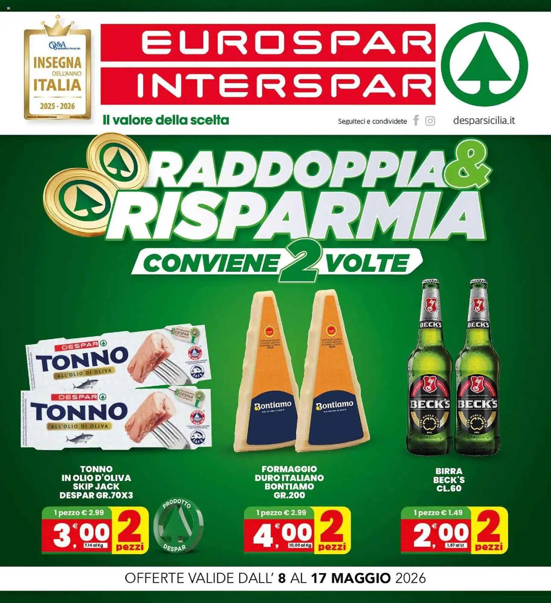 Volantino Interspar da 8 maggio a 17 maggio di 2026 - Pagina del volantino 1