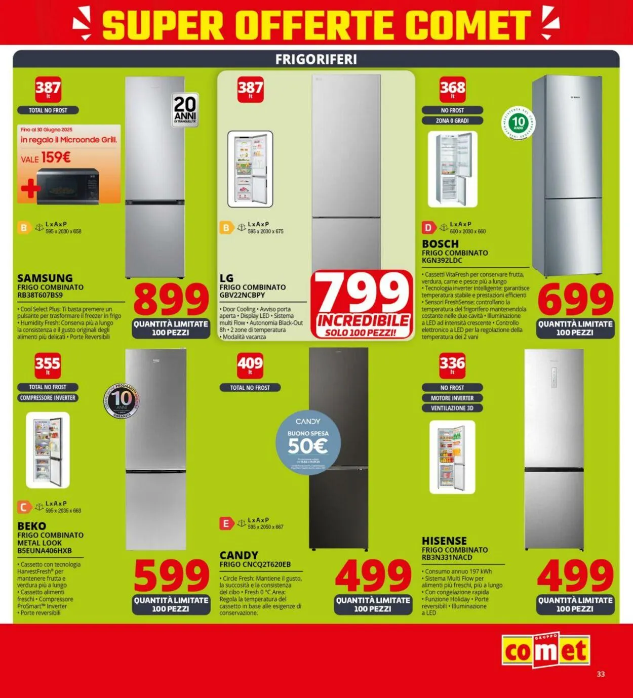 Comet Volantino attuale da 19 giugno a 3 luglio di 2025 - Pagina del volantino 33