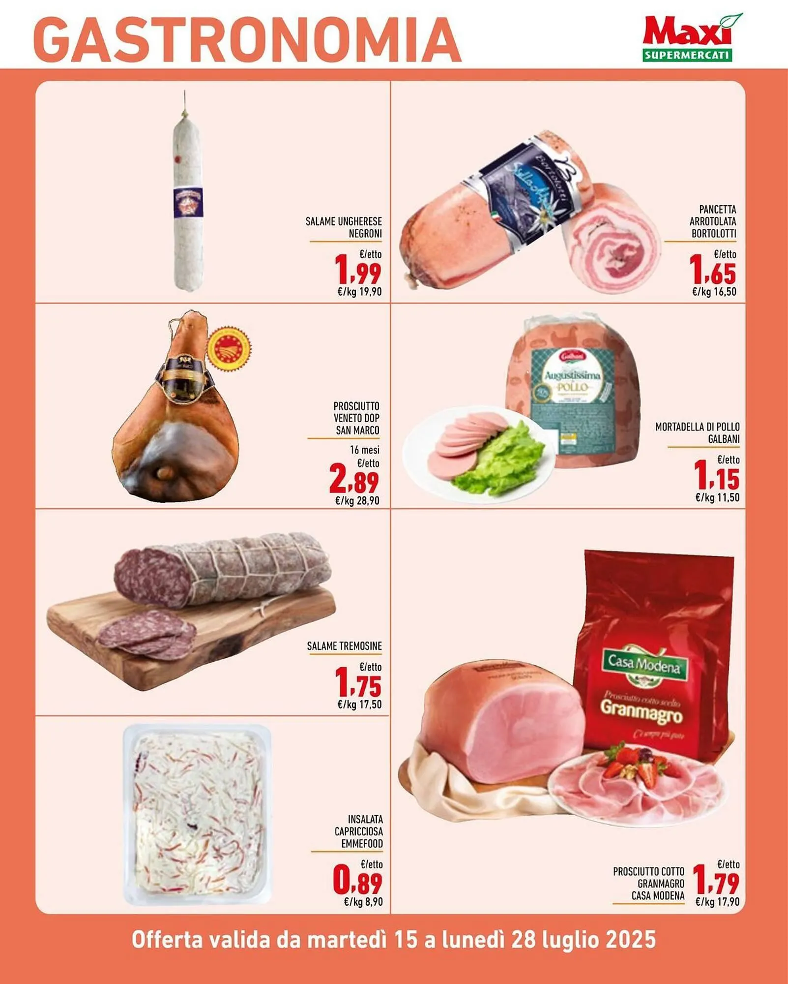 Volantino Maxi Supermercati da 15 luglio a 28 luglio di 2025 - Pagina del volantino 6