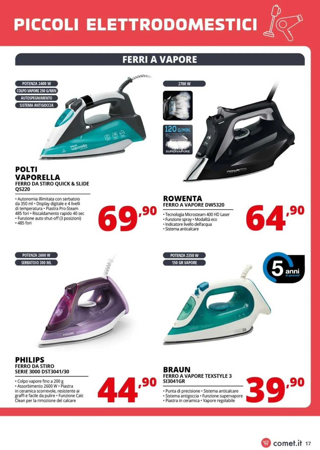 Comet Volantino attuale da 1 agosto a 20 agosto di 2025 - Pagina del volantino 17