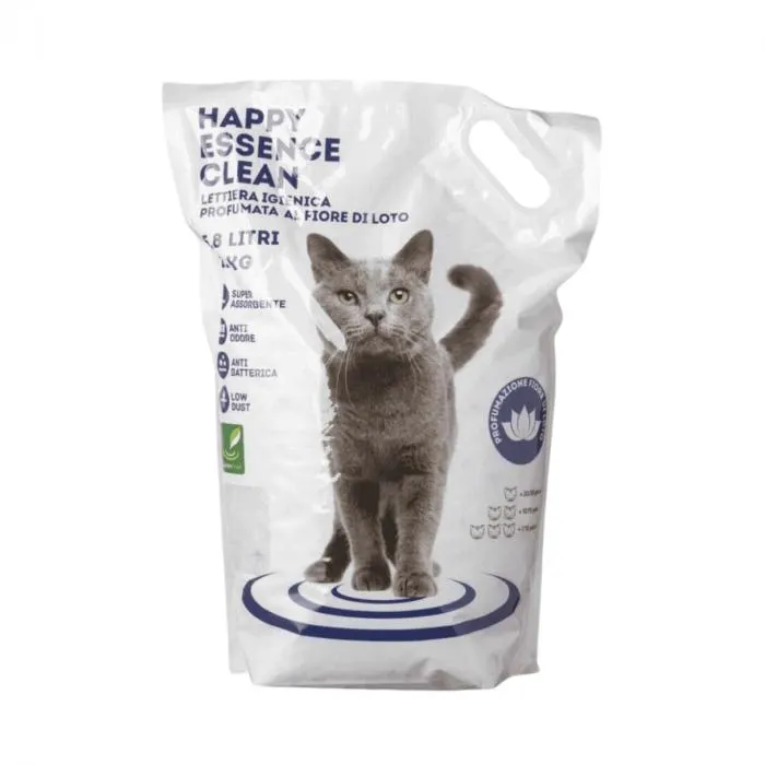 Lettiera per gatti Happy Essence Clean fiore di loto 5,8L