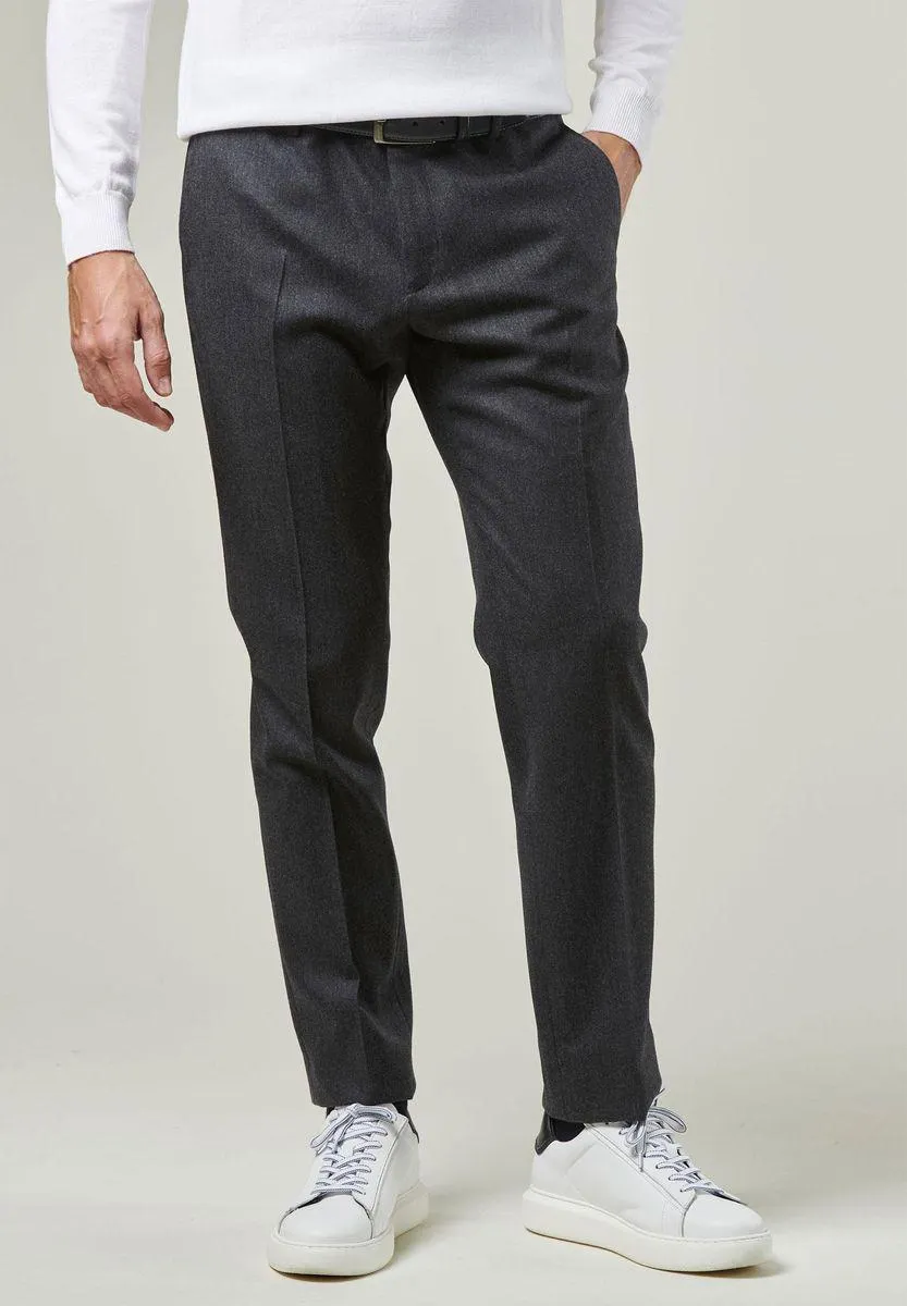 Pantalone antracite flanella