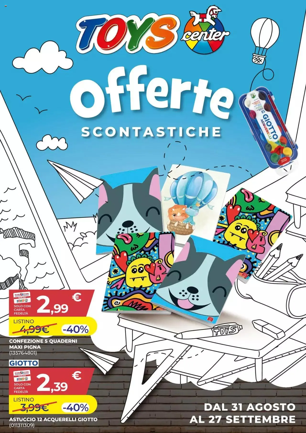 Volantino Toys Center da 31 agosto a 27 settembre di 2023 - Pagina del volantino 1