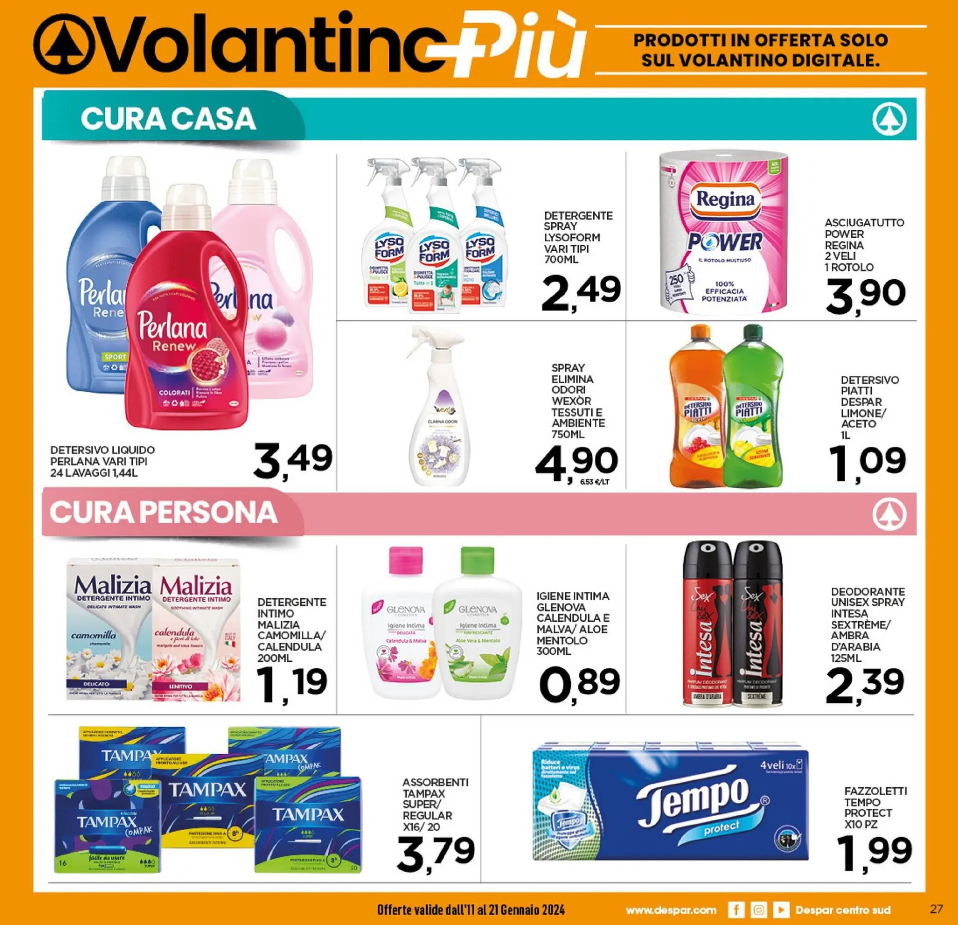 Volantino Iperspar da 11 gennaio a 21 gennaio di 2024 - Pagina del volantino 27