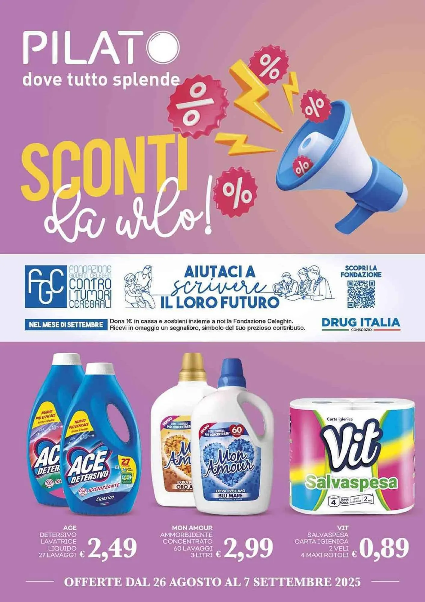 Volantino Pilato da 26 agosto a 7 settembre di 2025 - Pagina del volantino 1