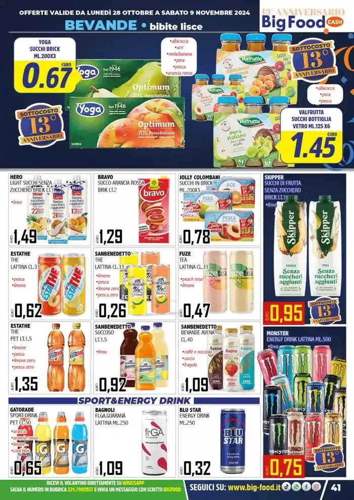 Festeggiamo il nostro 13 anniversario da 28 ottobre a 9 novembre di 2024 - Pagina del volantino 41