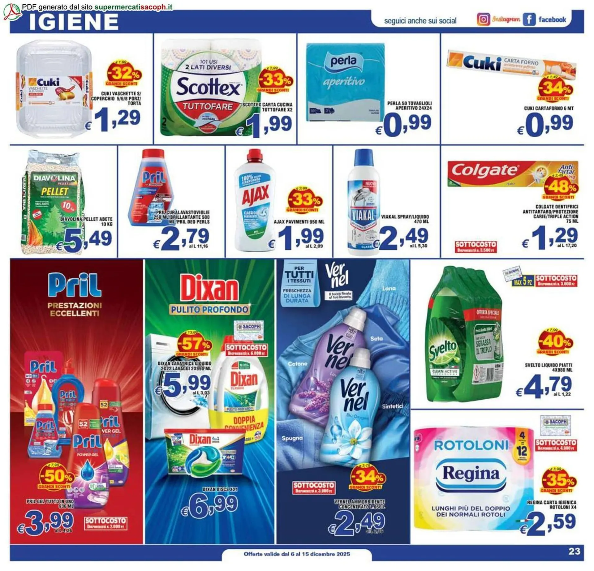 Volantino Sacoph da 6 dicembre a 15 dicembre di 2025 - Pagina del volantino 23