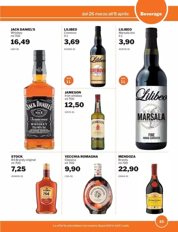 Food&Beverage da 26 marzo a 8 aprile di 2025 - Pagina del volantino 33