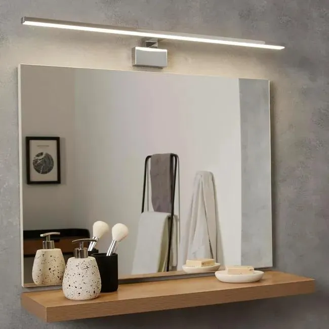 Applique moderno Slim LED cromo, in metallo, D. 80 cm 80x12.5 cm, INSPIRE Vedi i dettagli del prodotto