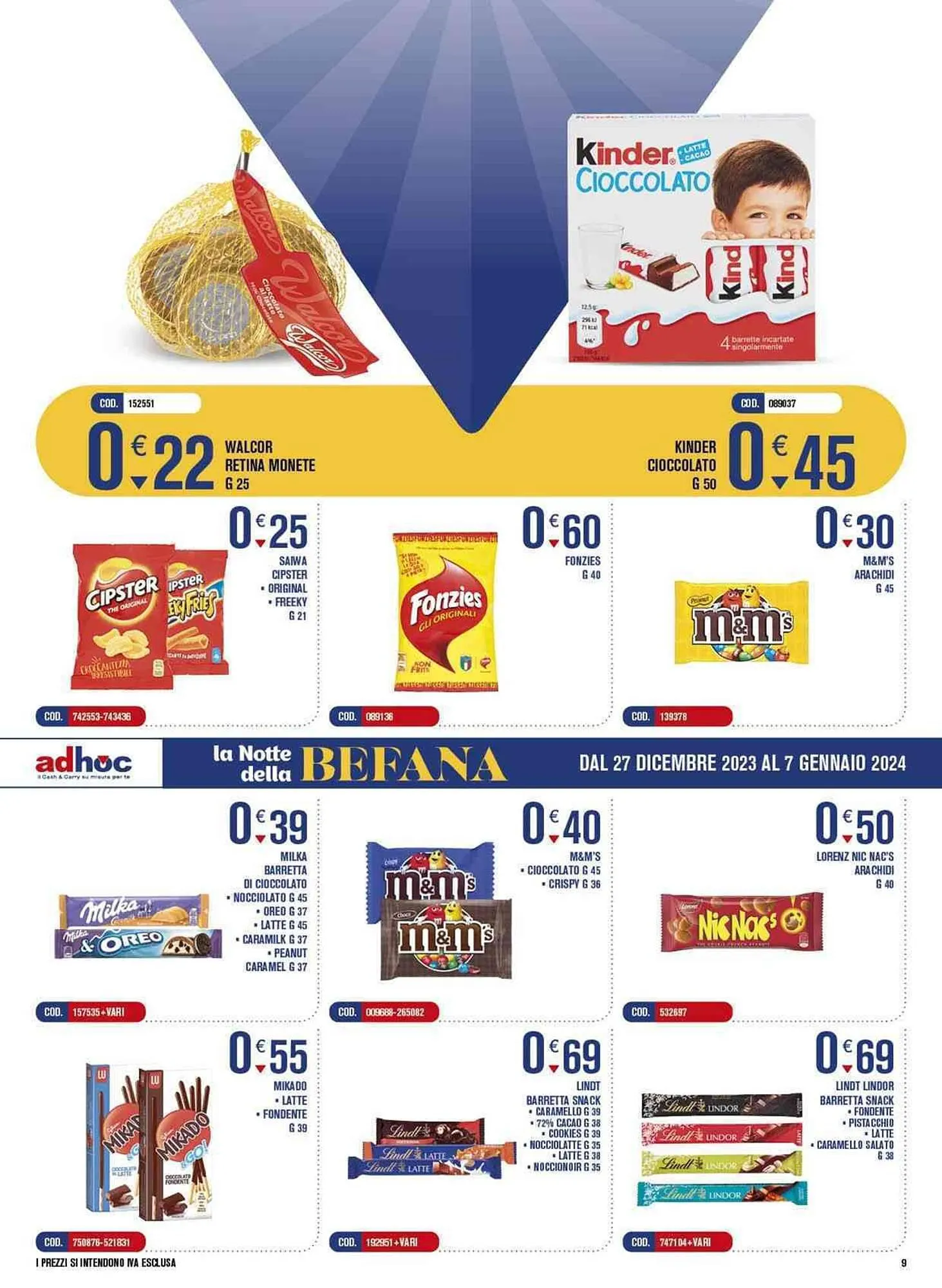 Volantino Adhoc da 27 dicembre a 7 gennaio di 2024 - Pagina del volantino 9