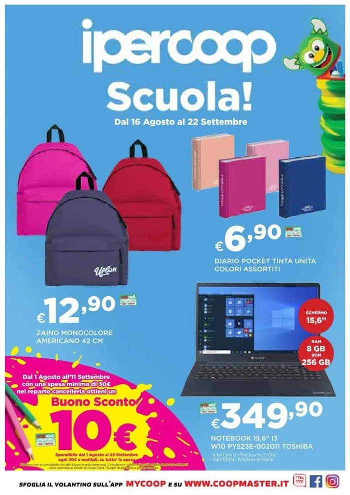 Scuola! da 19 agosto a 22 settembre di 2024 - Pagina del volantino 1