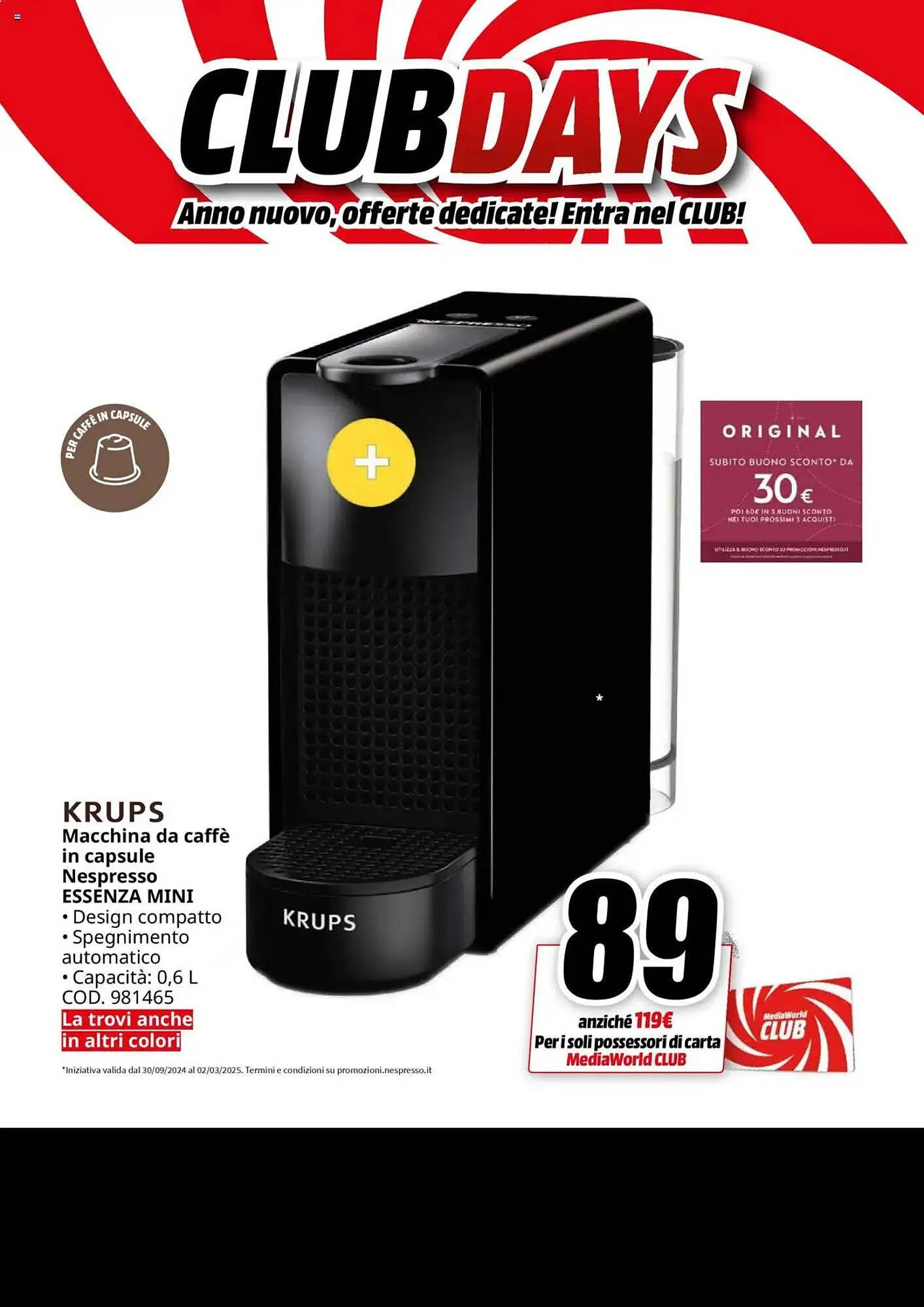 Volantino MediaWorld da 26 dicembre a 3 gennaio di 2025 - Pagina del volantino 38