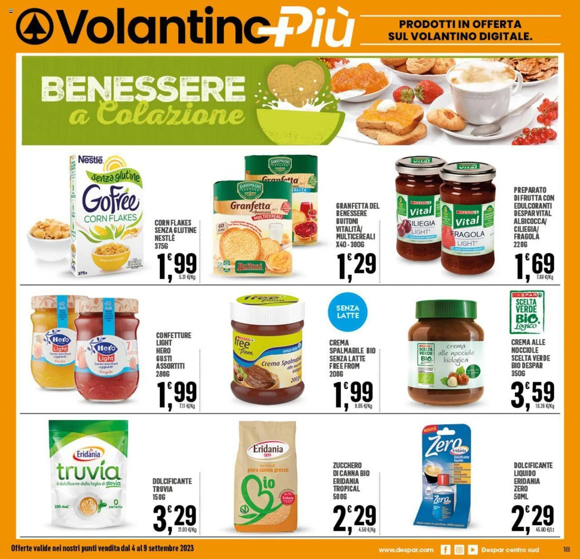 Volantino Eurospar da 4 settembre a 9 settembre di 2023 - Pagina del volantino 18