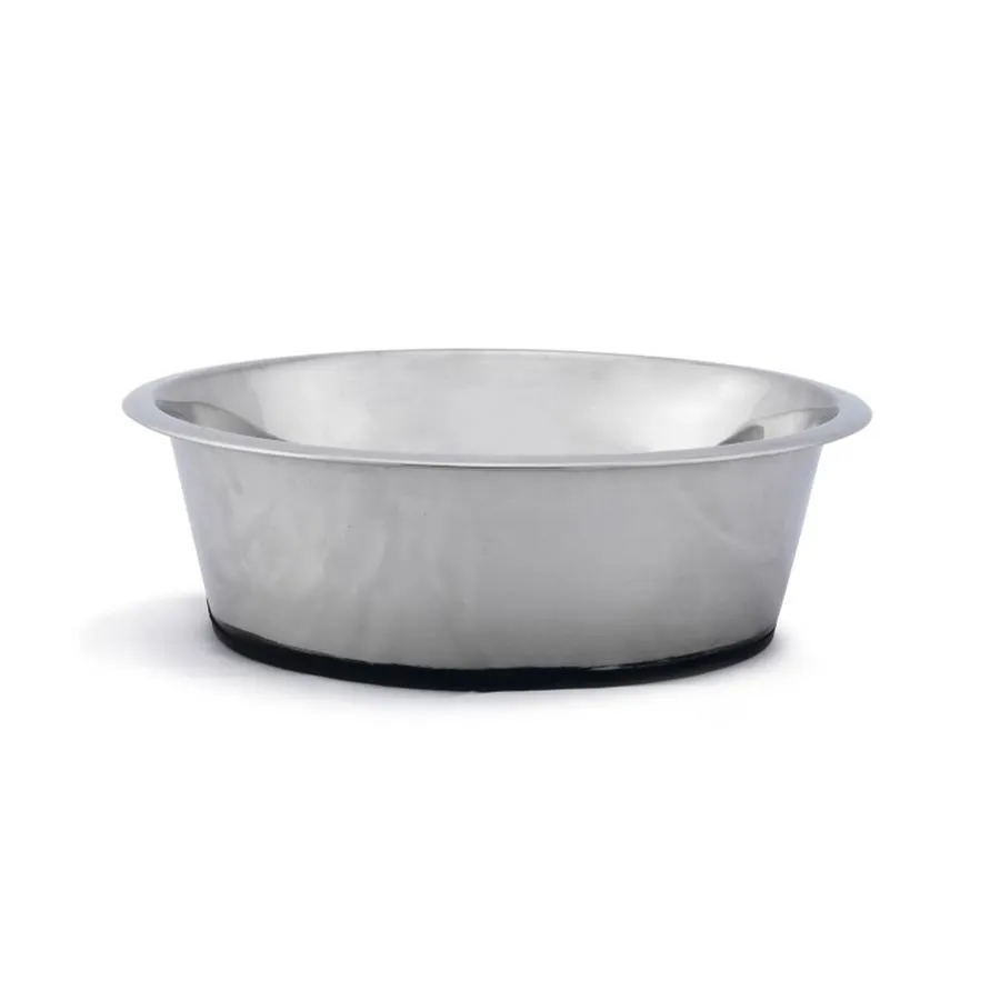 Ciotola cane acciaio fondo antiscivolo